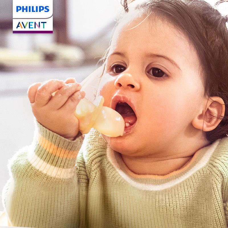 Baby Food Eating - PHILIPS AVENT silika jel Tamamlayıcı gıda