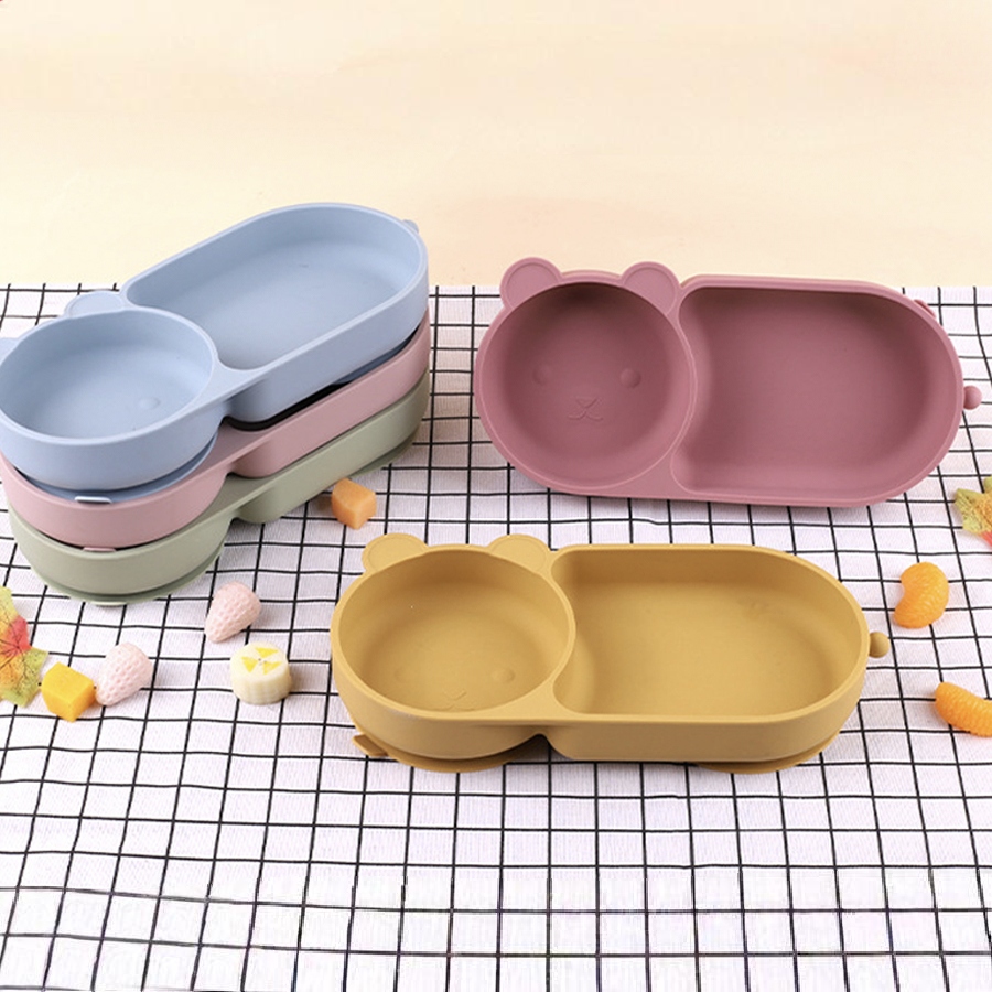 Baby Food Mixer - Bebek Silikon Vantuz Kase Sevimli Ayı
