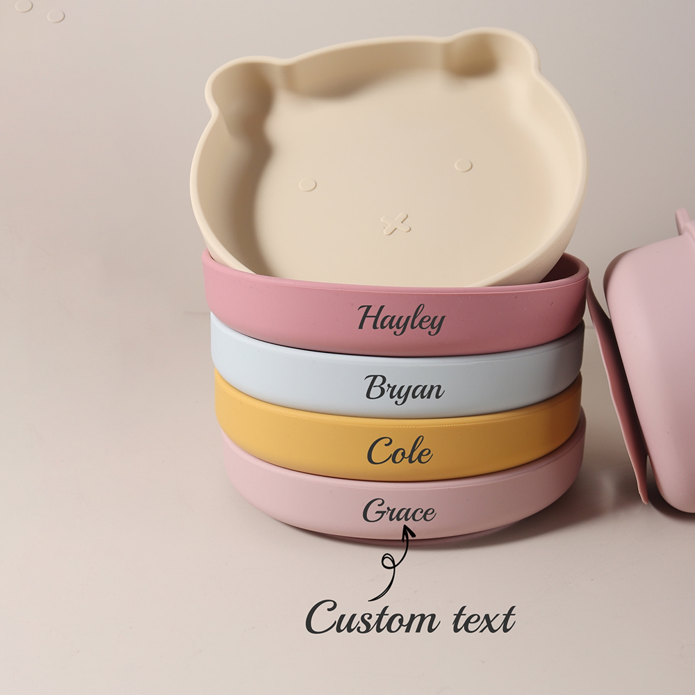 Baby Food Chart - Kişiye Özel Bebek Ayı Şeklinde Silikon