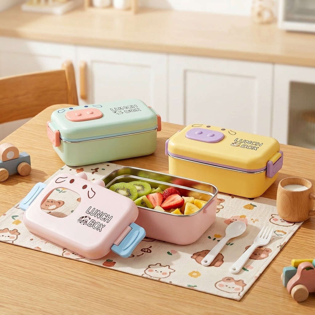 Baby Food Organizer - 304 Paslanmaz Çelik Bento Kutusu Sızdırmaz