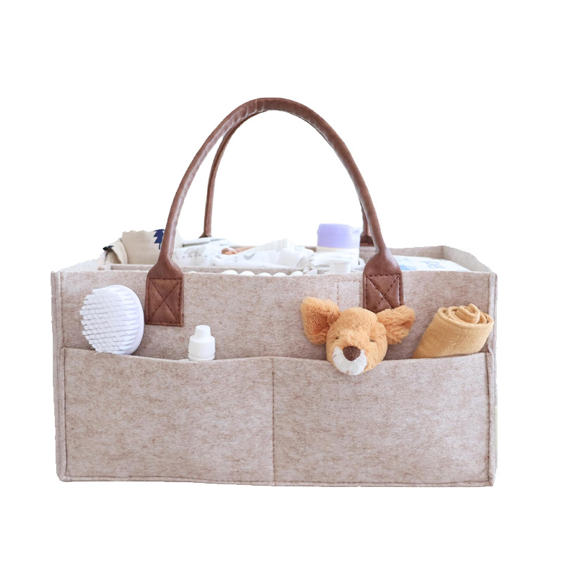 Baby Food Organizer - Bebek Keçe Saklama Düzenleyici Sepeti, Saplı