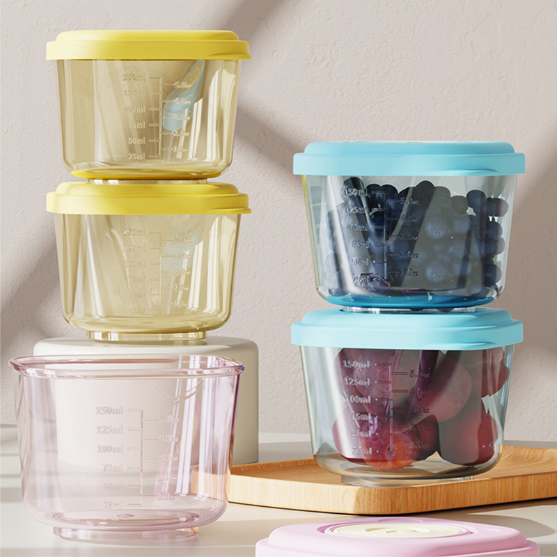 Baby Food Organizer - 6 Adet Bebek Maması Saklama Kapları