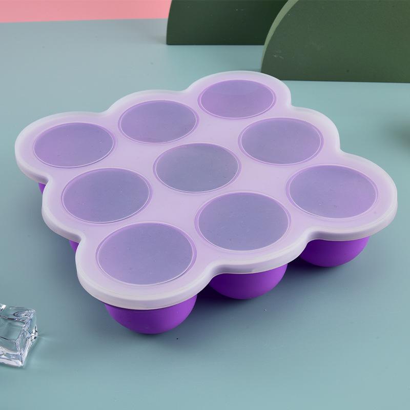 Baby Food Organizer - Bebek Maması Silikon Kap 9 Bölmeli