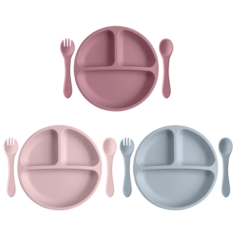 Baby Food Eating - 3 adet çocuk sofra seti bebek