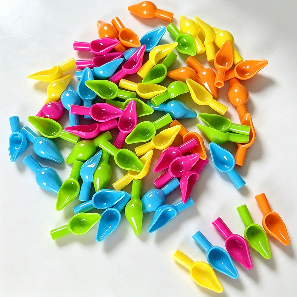 Baby Food Mixer - Mini Renkli Plastik Besleme Kaşığı, Enjeksiyon