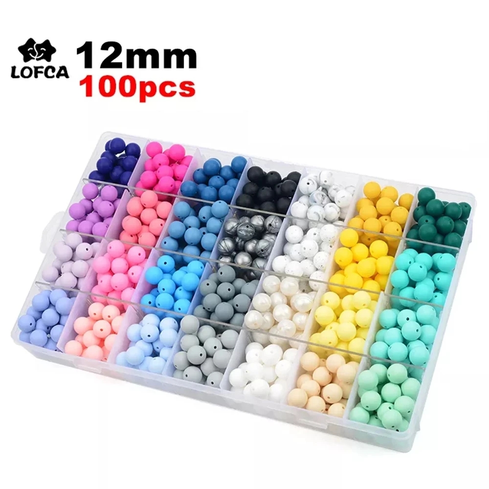 Baby Food Mixer - LOFCA 12mm 100 adet Silikon Boncuk