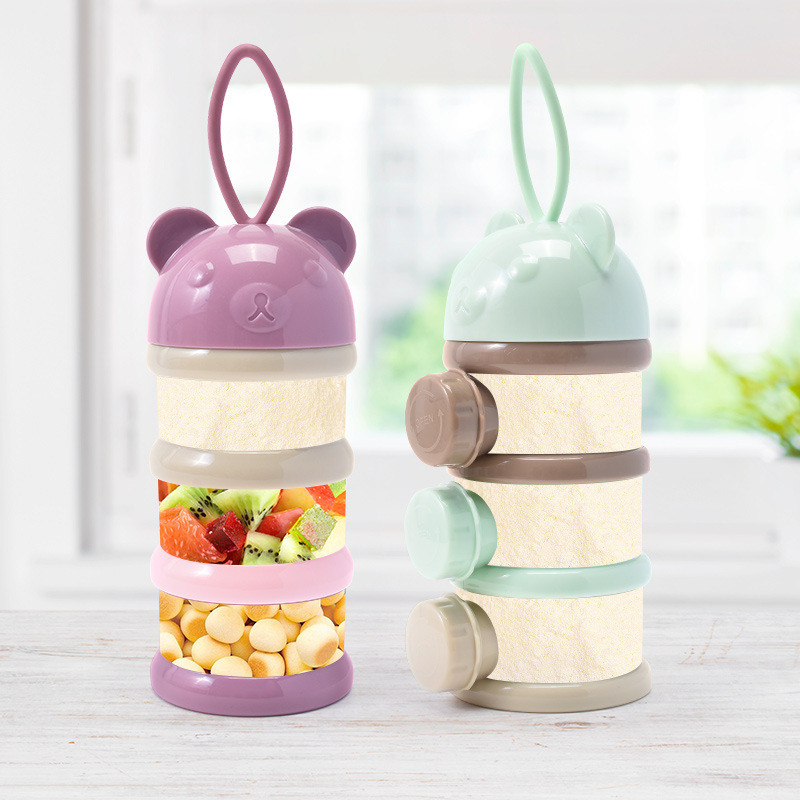 Baby Food Organizer - 3/4 Katmanlar Ayı Bebek Süt Tozu