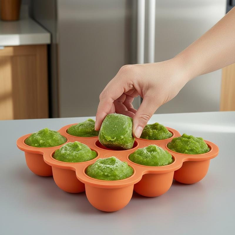 Bebek Maması Silikon Kap 9 Böl - Baby Food Organizer incelemesi ve fiyatı